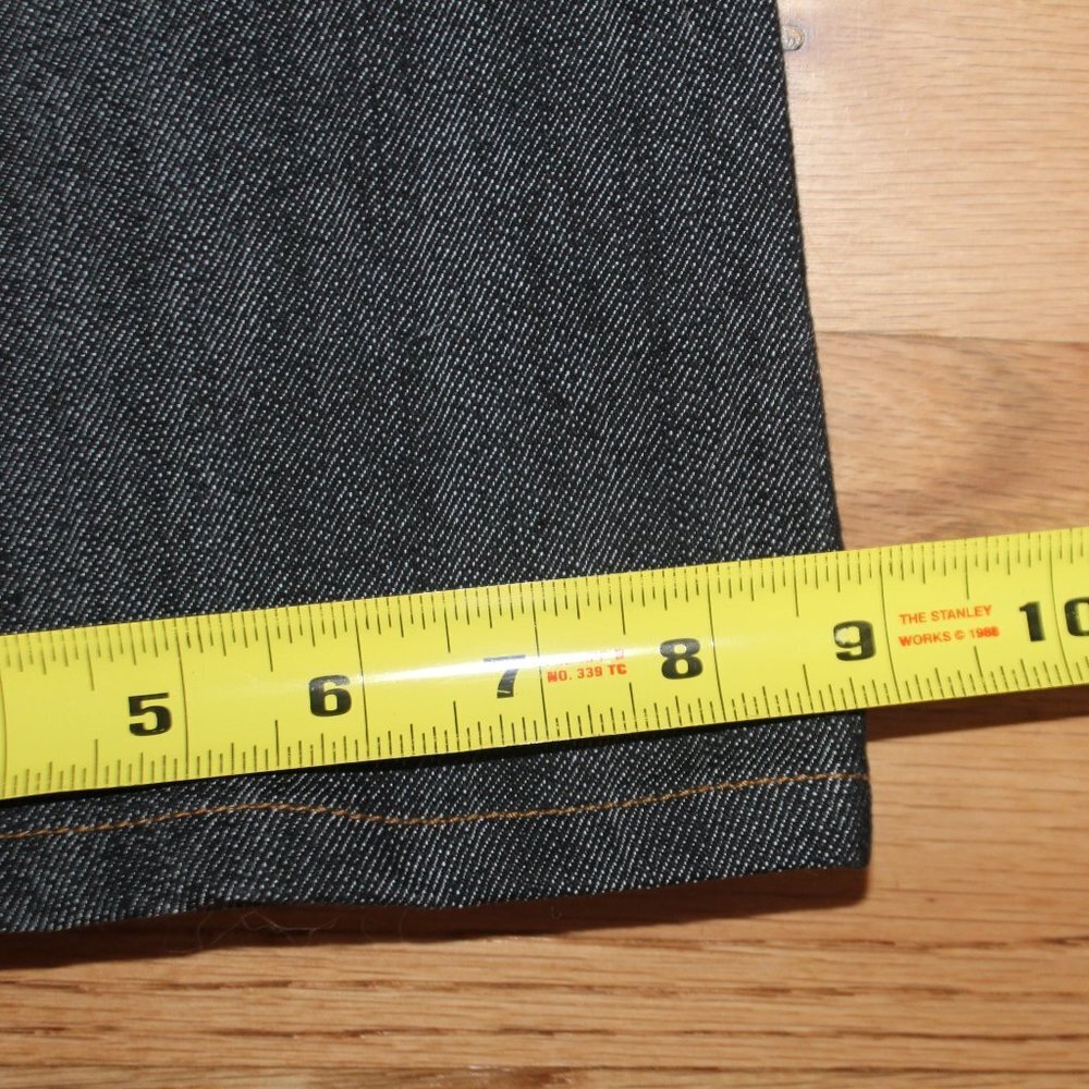 V Cristina Black Jeans with Lace and Rhinestone Button Accents - Picture 10 of 12